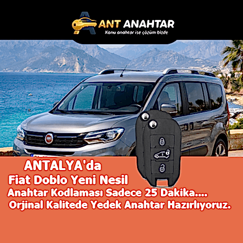 Fiat Doblo 4 Yedek Anahtar Yapımı Antalya