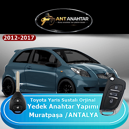 Toyota Yaris 2012–2017 Yedek Anahtar Yapımı Antalya