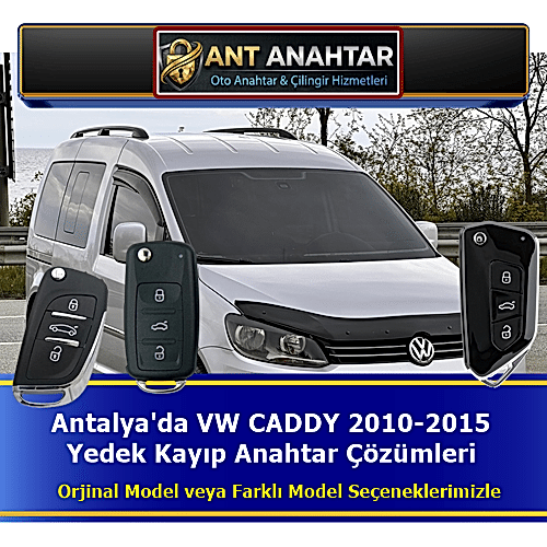 VW Caddy Yedek Anahtar Yapımı Antalya