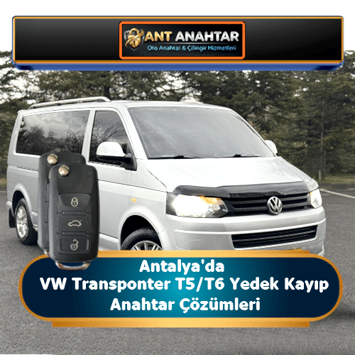 VW Transponter T6 Yedek Anahtar Yapımı Antalya